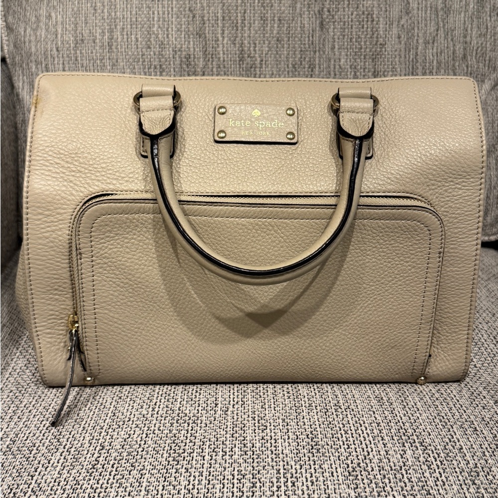 Kate Spade Marian Baxter Leather Satchel- no long strap